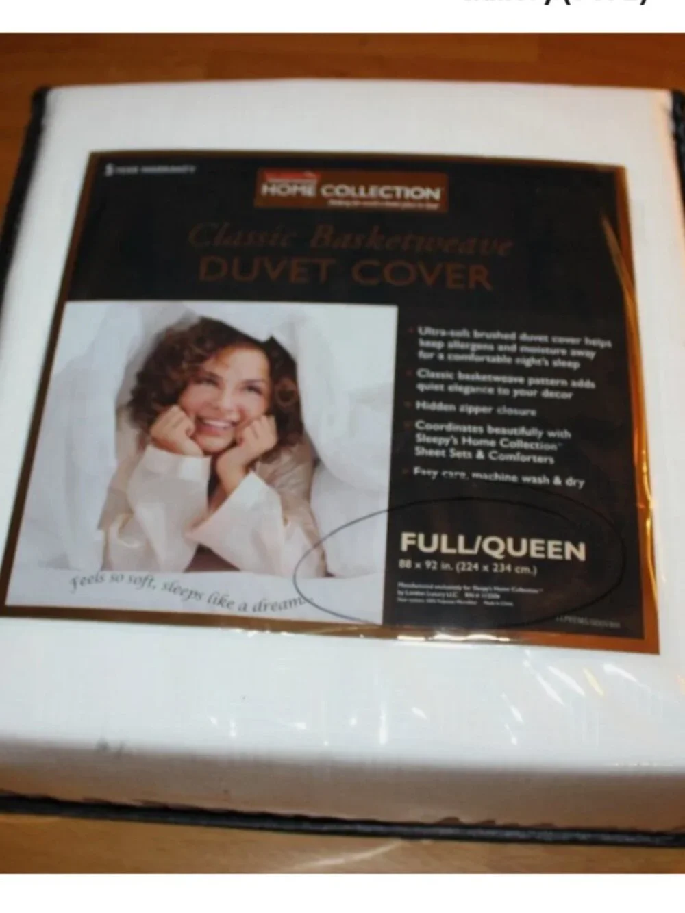 New Home Collection Classic Duvet Comforter Quilt Cover Full Queen 88 x 92 White
